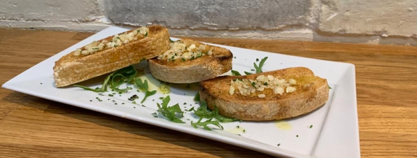 Garlic bruschetta